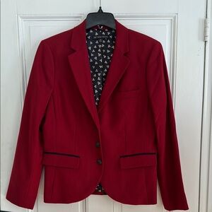 Brooks Brothers Red Blazer with Notched Lapel and Tailored Fit